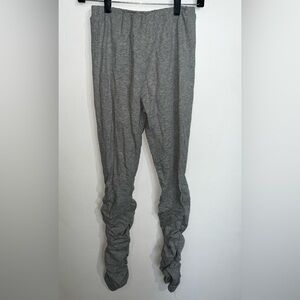 SHEIN Women's Heather Gray Ruched Leggings